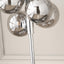 Arbus Smoke Glass Orb & Chrome Table Lamp