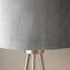 Vitti Brushed Silver Tripod Table Lamp