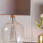 Bute Clear Bubble Glass Table Lamp Base