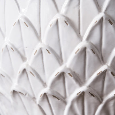 Aspen White Leaf Stoneware Table Lamp Base