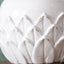 Aspen White Leaf Small Stoneware Table Lamp Base