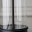 Morris Glass and Black Table Lamp Base