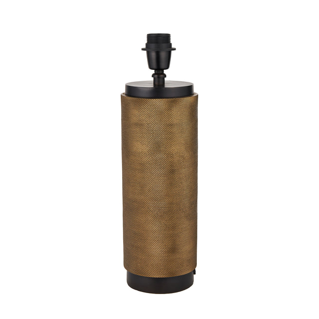 Atticus Brass and Black Textured Table Lamp Base