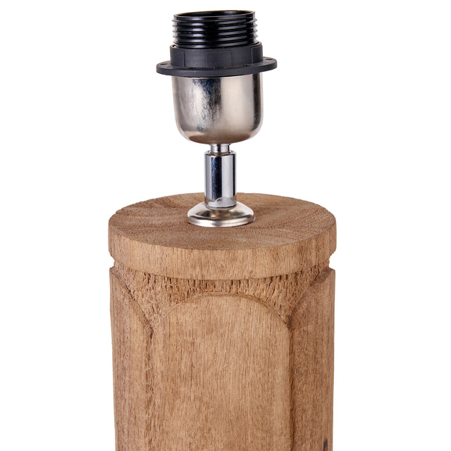 Loire Natural Wood Tall Table Lamp Base