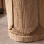 Loire Embossed Natural Wood Tall Table Lamp Base