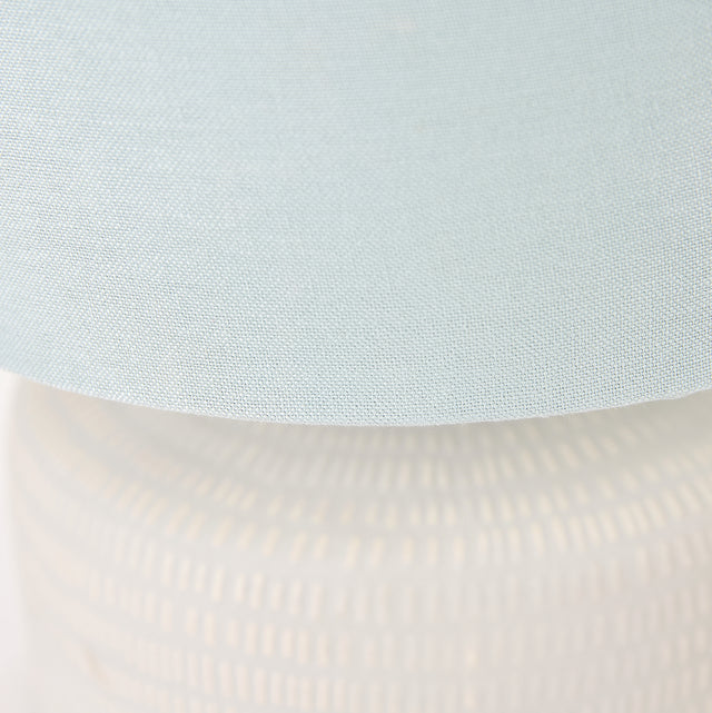 Kehlani Duck Egg Textured Ceramic Table Lamp