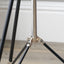 Brobury Black & Silver Metal Tripod Floor Lamp