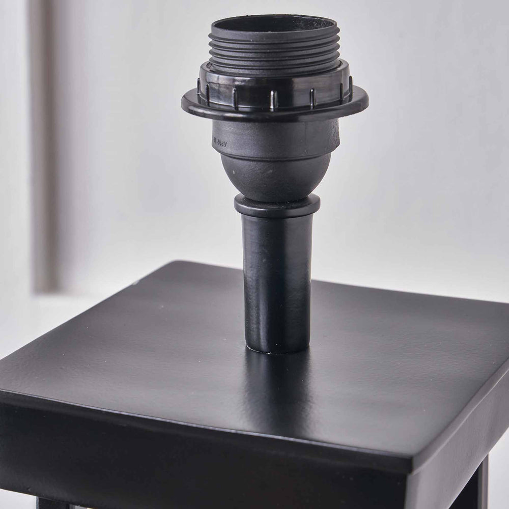 Tucson Matt Black Column Floor Lamp Base