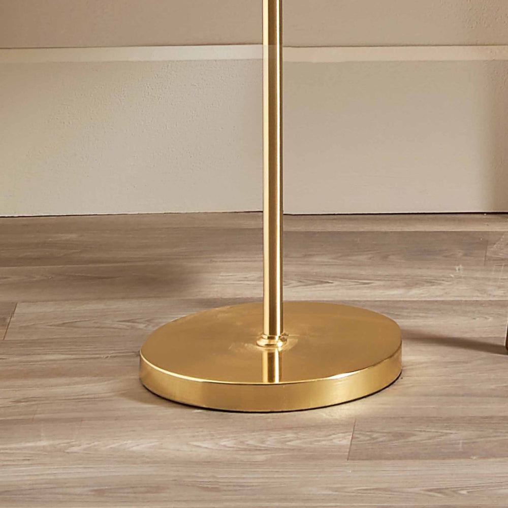 Arbus Lustre Glass Ball & Gold Floor Lamp