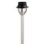 Zila Brushed Silver and Grey Wash Wood Floor Lamp Base