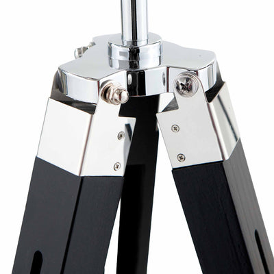 Bampton Silver and Black Tripod Floor Lamp