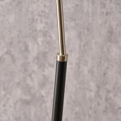 Augustine Black and Brushed Silver Task Floor Lamp