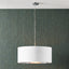 Ailyn 55cm Ivory Poly Cotton Pendant Shade