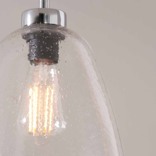 Anastasia Bubble Glass Cloche Pendant
