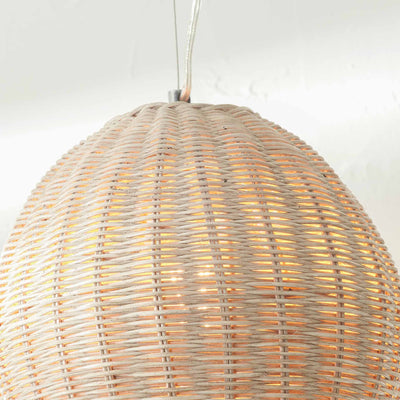 Manila Rattan Cream Wash Pendant