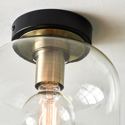Alarni Glass Flush Pendant