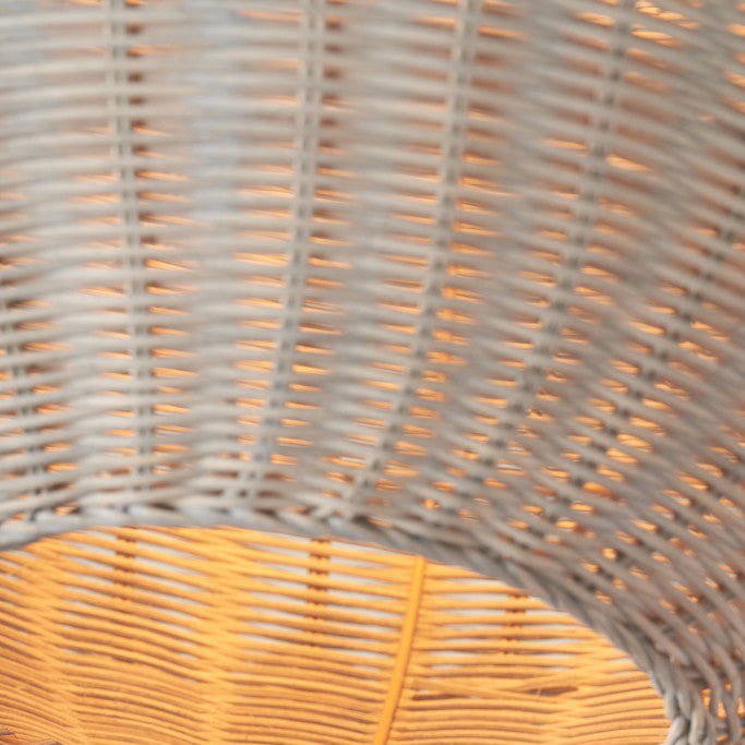 Liliana Grey Wash Rattan Pendant