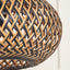 Ivana Black and Natural Rattan Pendant