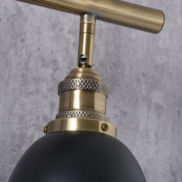 Blythe Black and Gold Task Bar Pendant
