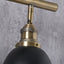 Blythe Black and Gold Task Bar Pendant

