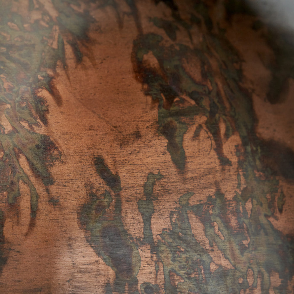 Dawson Copper Effect Wide Domed Metal Pendant