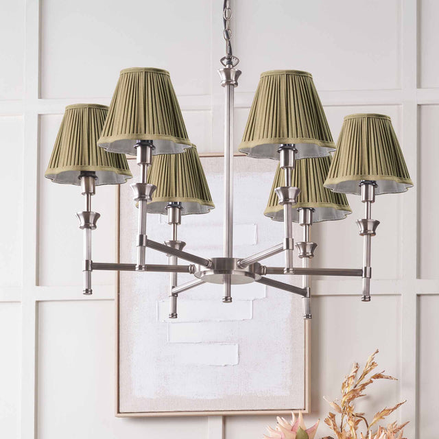 Marcello Antique Silver Metal 6 Arm Pendant