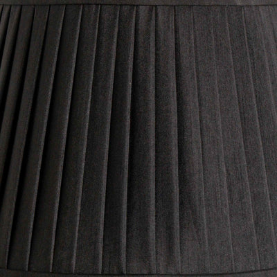 Knightsbridge Black Poly Cotton Knife Pleat Shade