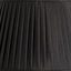 Knightsbridge Black Poly Cotton Knife Pleat Shade