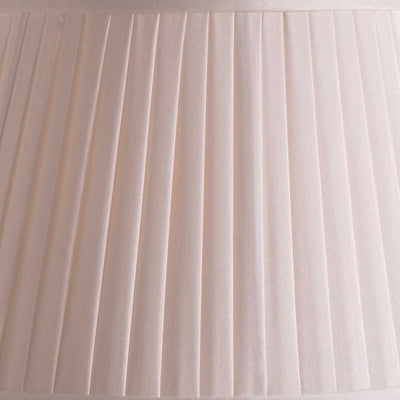 Knightsbridge Ivory Poly Cotton Knife Pleat Shade