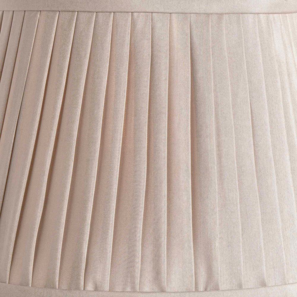 Knightsbridge Taupe Poly Cotton Knife Pleat Shade