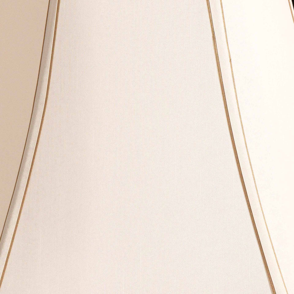 Millie Cream Faux Silk Bowed Hexagon Shade