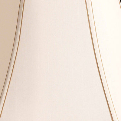 Millie Cream Faux Silk Bowed Hexagon Shade