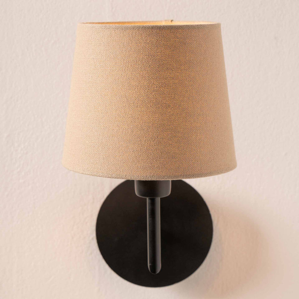 Malalos Taupe Handloom Tapered Lampshade
