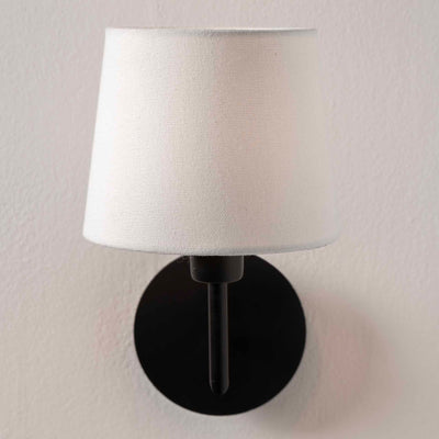 Malalos White Handloom Tapered Lampshade