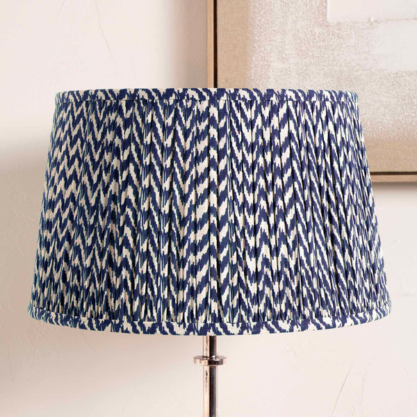 Shop blue and white striped lamp shade Online Sale