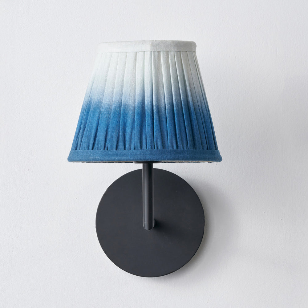 Acara Blue Ombre Soft Pleated Tapered Lampshade
