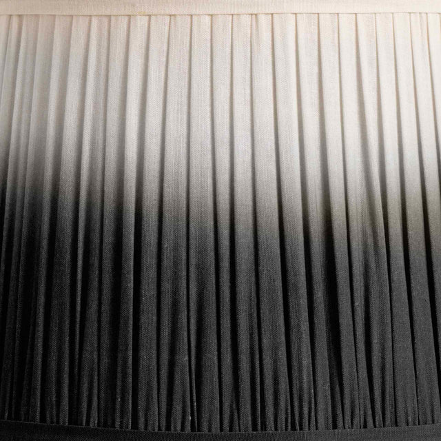 Acara Black Ombre Soft Pleated Tapered Shade