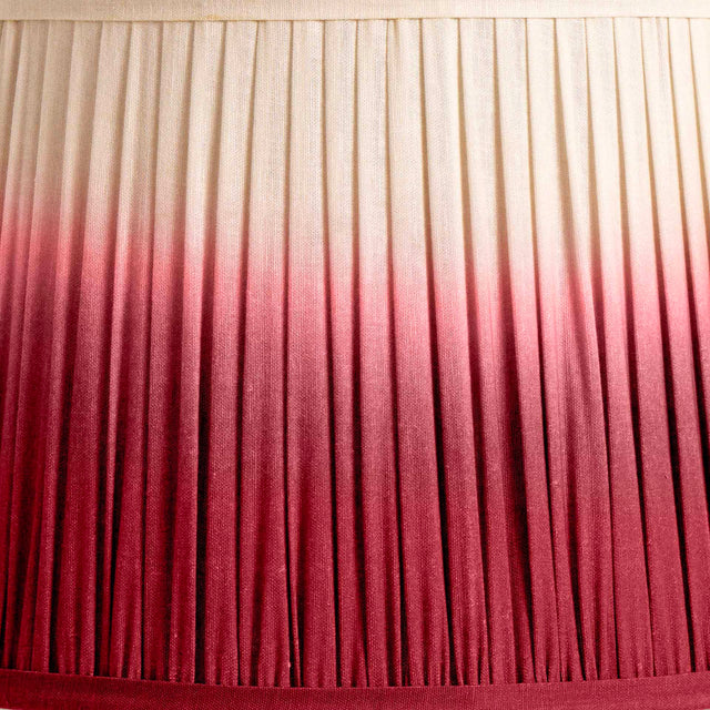 Acara Red Ombre Soft Pleated Tapered Shade