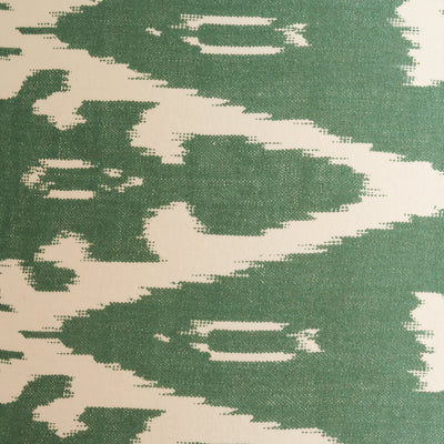 Marella Racing Green Ikat Patterned Cylinder Lampshade