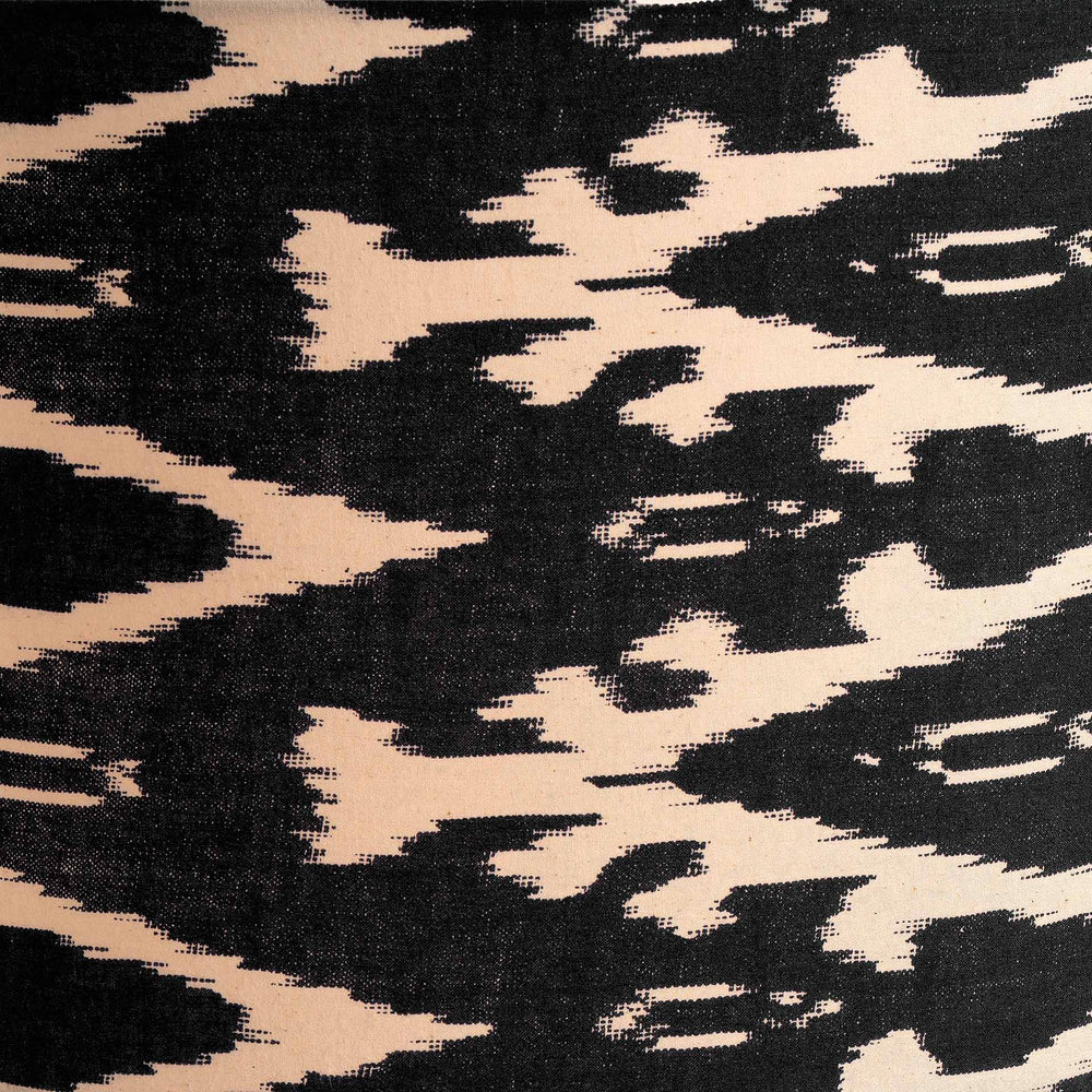 Marella Black Ikat Patterned Cylinder Shade