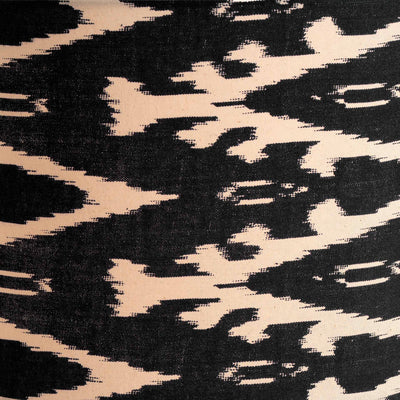 Marella Black Ikat Patterned Cylinder Shade