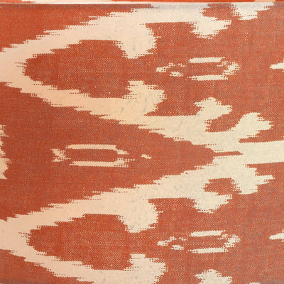 Marella Cinnamon Ikat Patterned Cylinder Shade