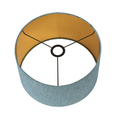 Sacha Duck Egg Slubbed Faux Silk Cylinder Shade