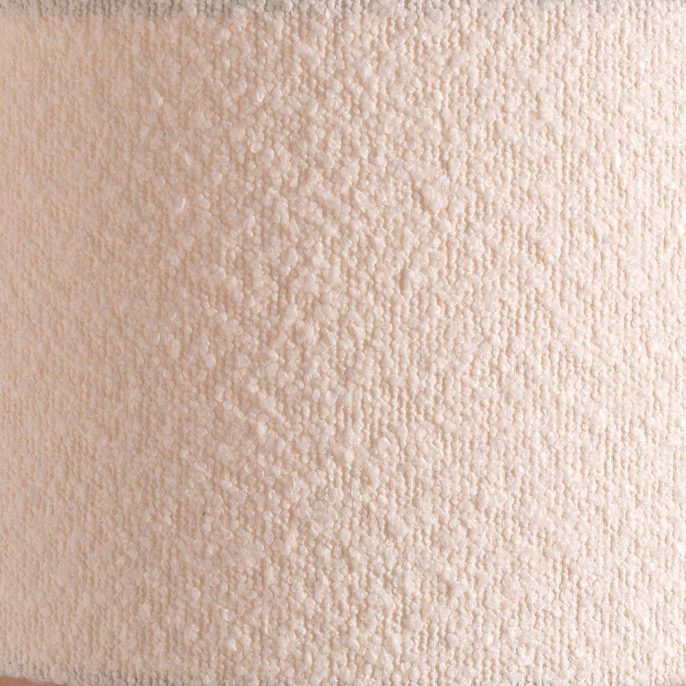 Eleonore White Boucle Cylinder Shade