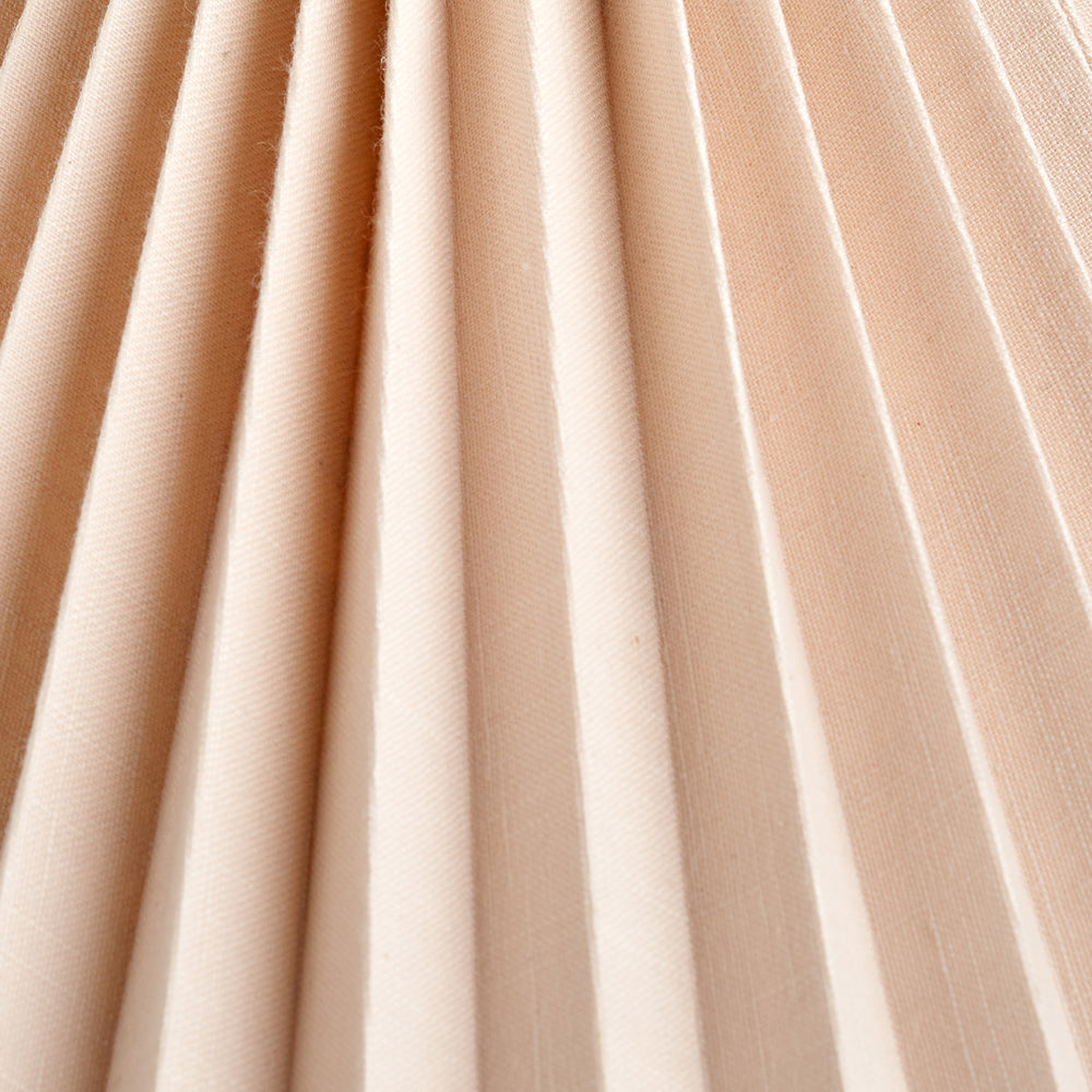 Clarissa Natural Linen Hard Pleat Tapered Shade