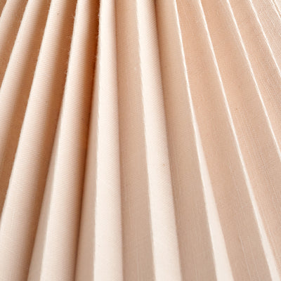 Clarissa Natural Linen Hard Pleat Tapered Shade