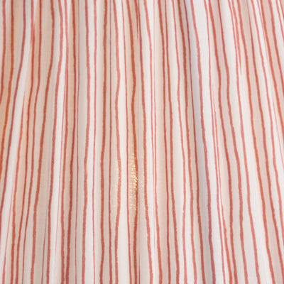 Jenson Cinnamon Stripe Mushroom Pleat Tapered Lampshade