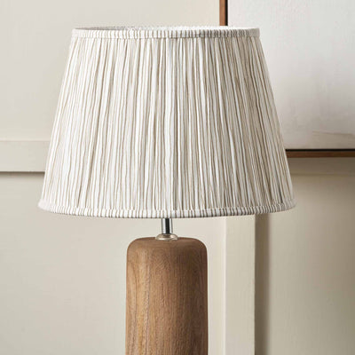 Jenson Natural Stripe Mushroom Pleat Tapered Lampshade