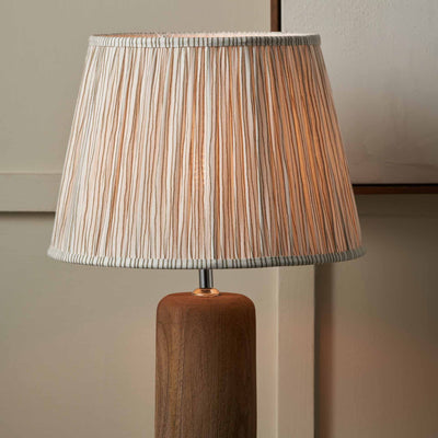 Jenson Natural Stripe Mushroom Pleat Tapered Lampshade