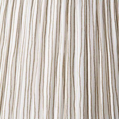 Jenson Natural Stripe Mushroom Pleat Tapered Lampshade